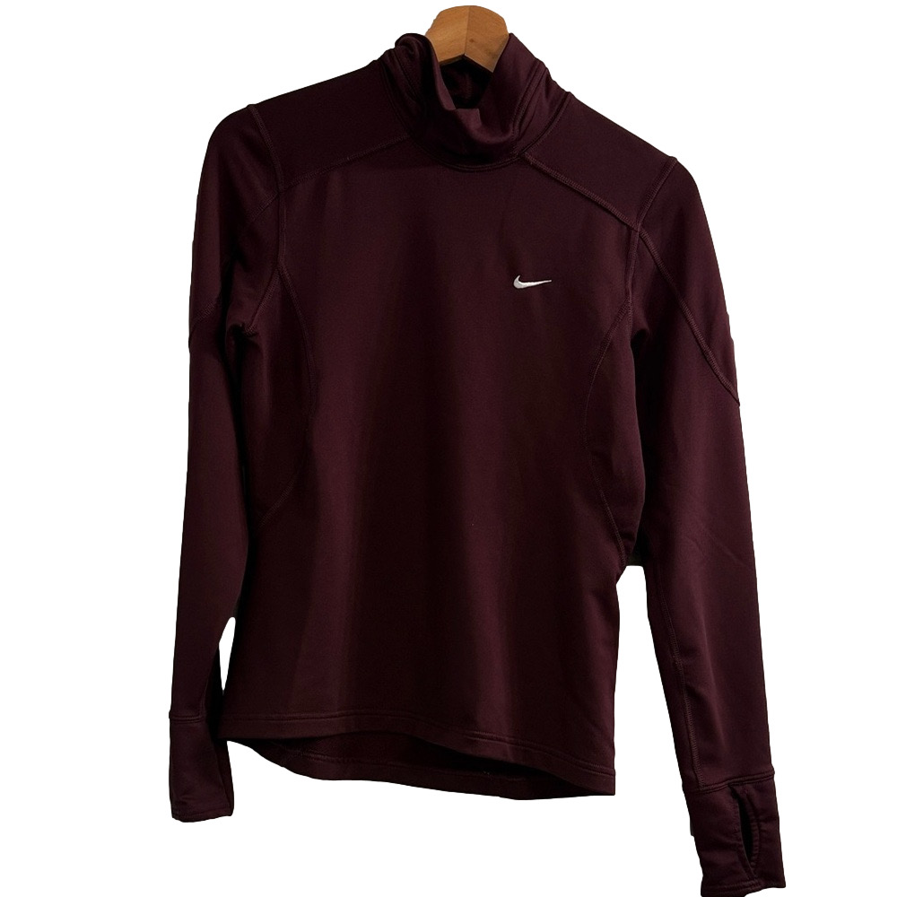 Nike Women's Dark Purple Turtleneck Sweatshirt